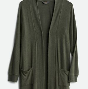 Market & Spruce Dark Green Cardigan NWT Sz M